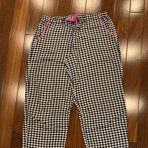 Betsey Johnson Houndstooth pajama bottoms